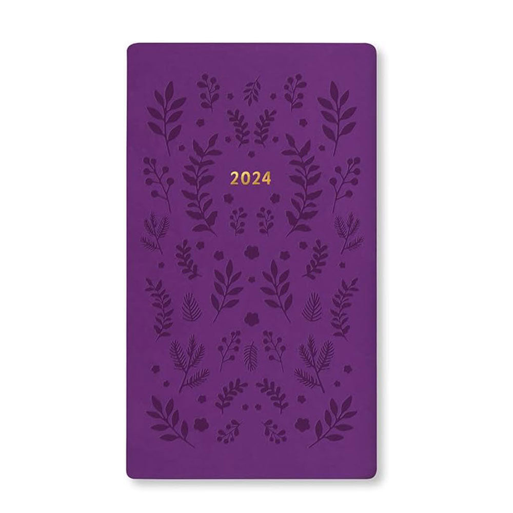 Letts 2024 Woodland Medium Pocket Week for at se dagbog