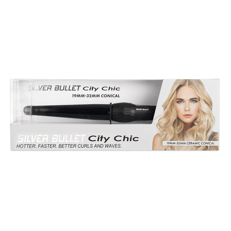 Silver Bullet City Chic Ceramic Conical Curling Iron (Large)