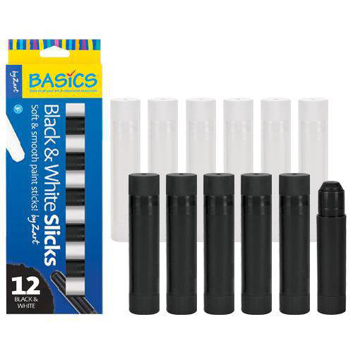 Zart Black and White Slicks 12pk