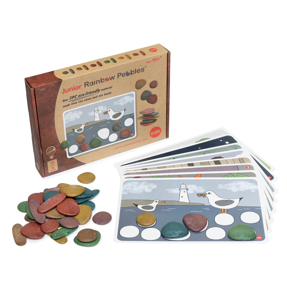 Junior Rainbow Pebbles Eco-Friendly Learning Set