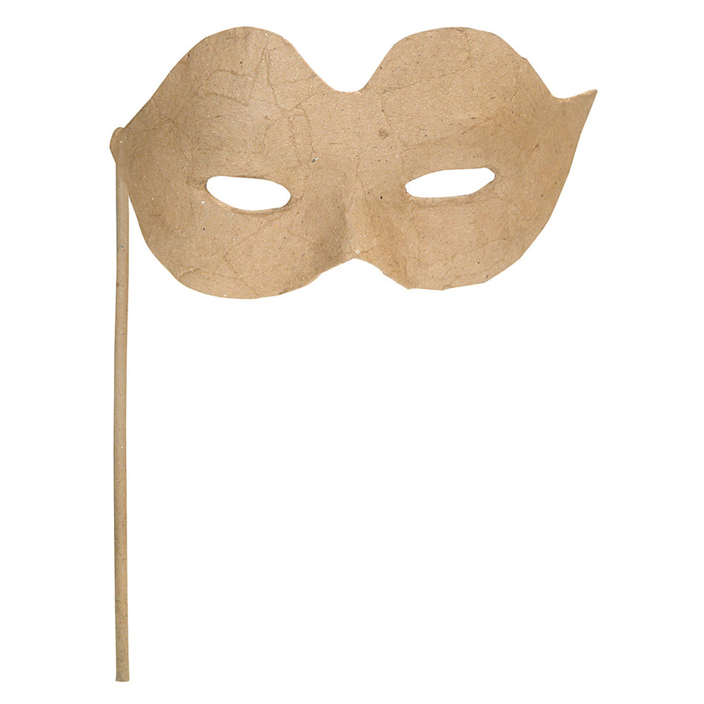 Papier Mache Eye Mask on a Stick