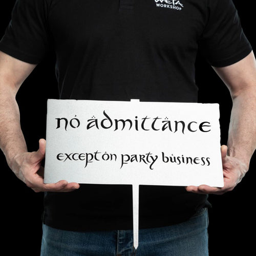 The Lord of the Rings No Admittance Metalbird Silhoette