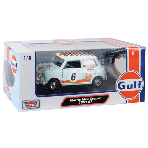 Gulf Morris Mini Cooper 1961-67 w/ Gulf Livery 1:18