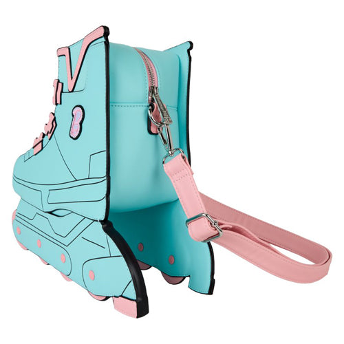 Barbie Figural Skate Crossbody Bag with Moving Wheels
