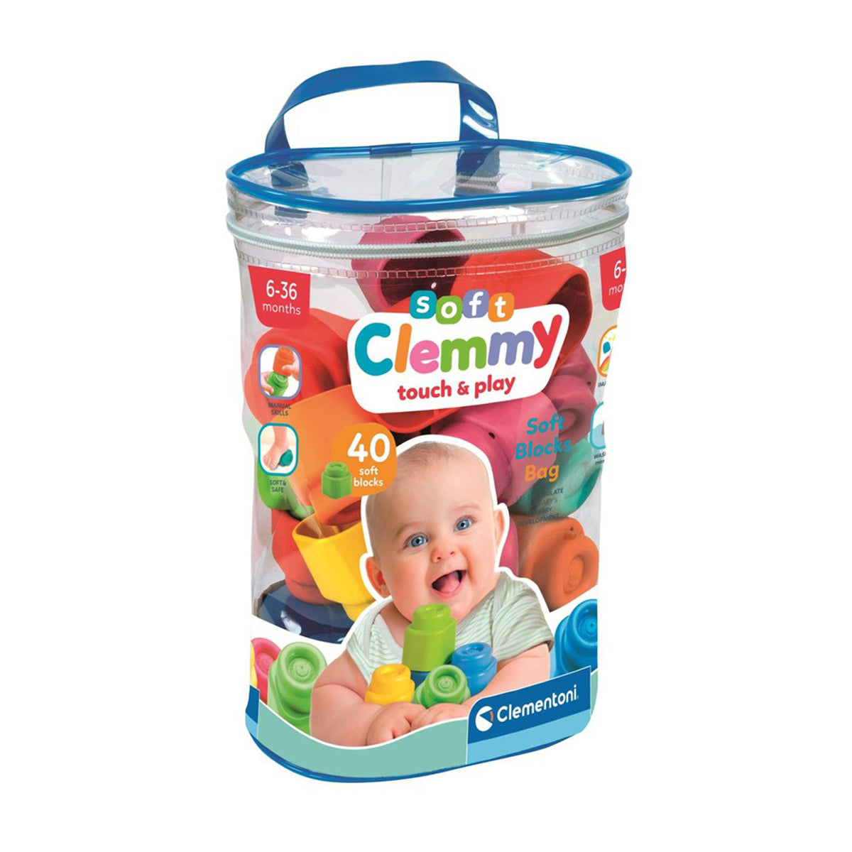 Clementoni Soft Clemmy Soft Blocks 40pcs