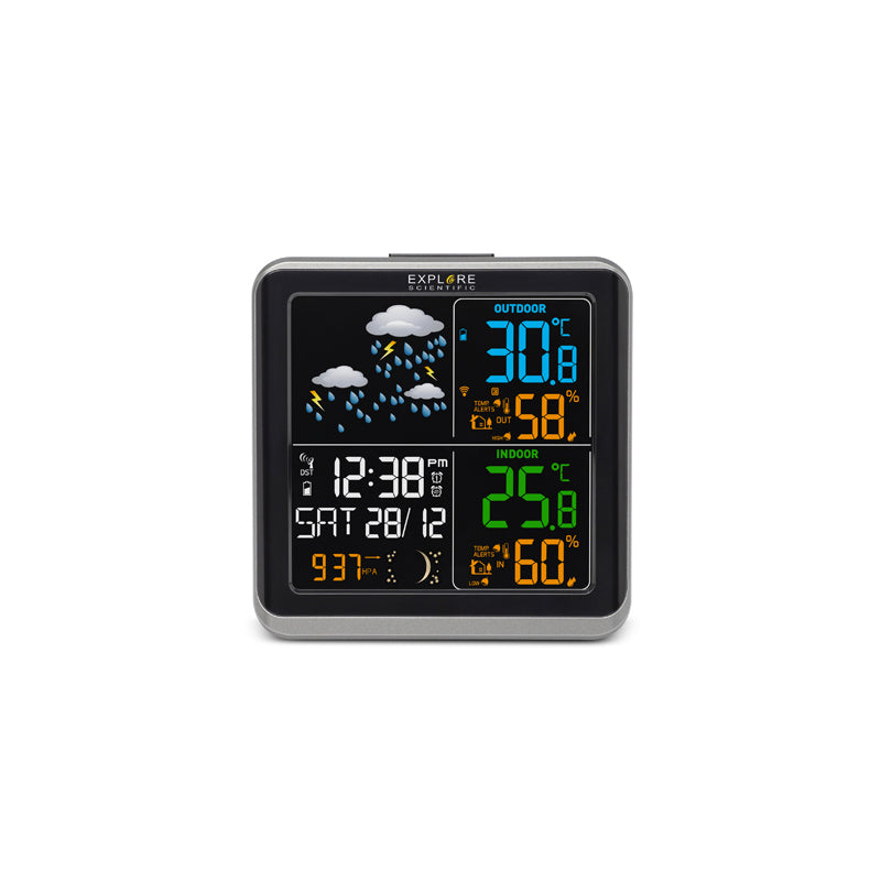Wide-view Color Weather station