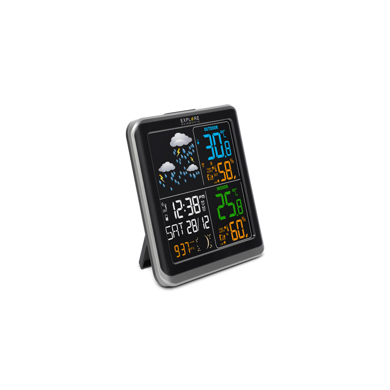 Wide-view Color Weather station