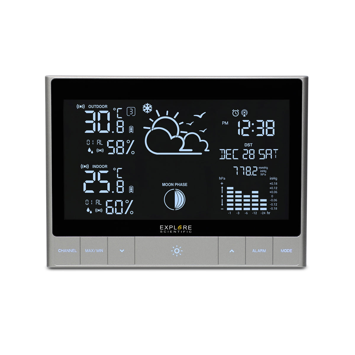 Advanced Weather Station with LED Touch Keys