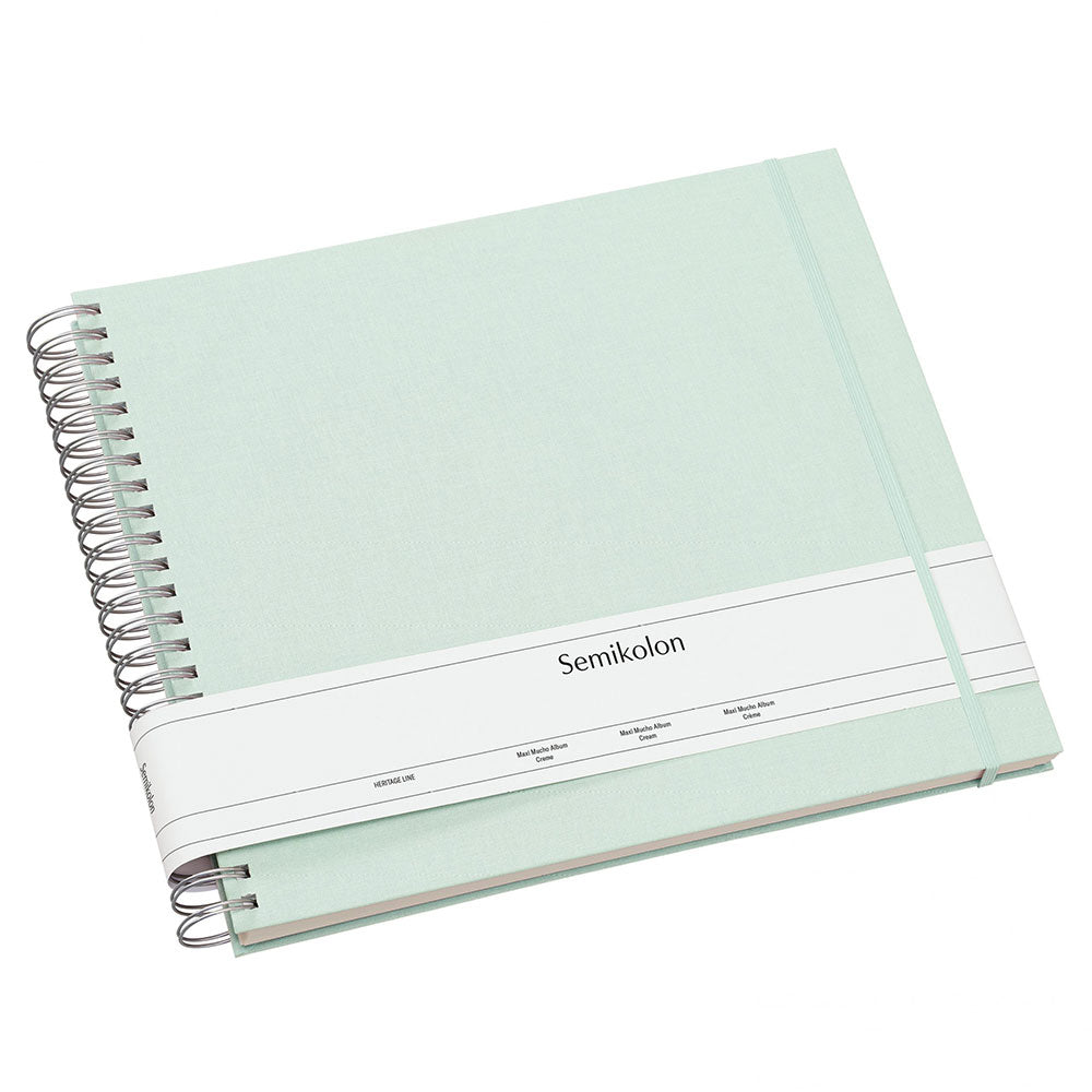 Spiral Muchoフォトアルバムクリームページ(モス)