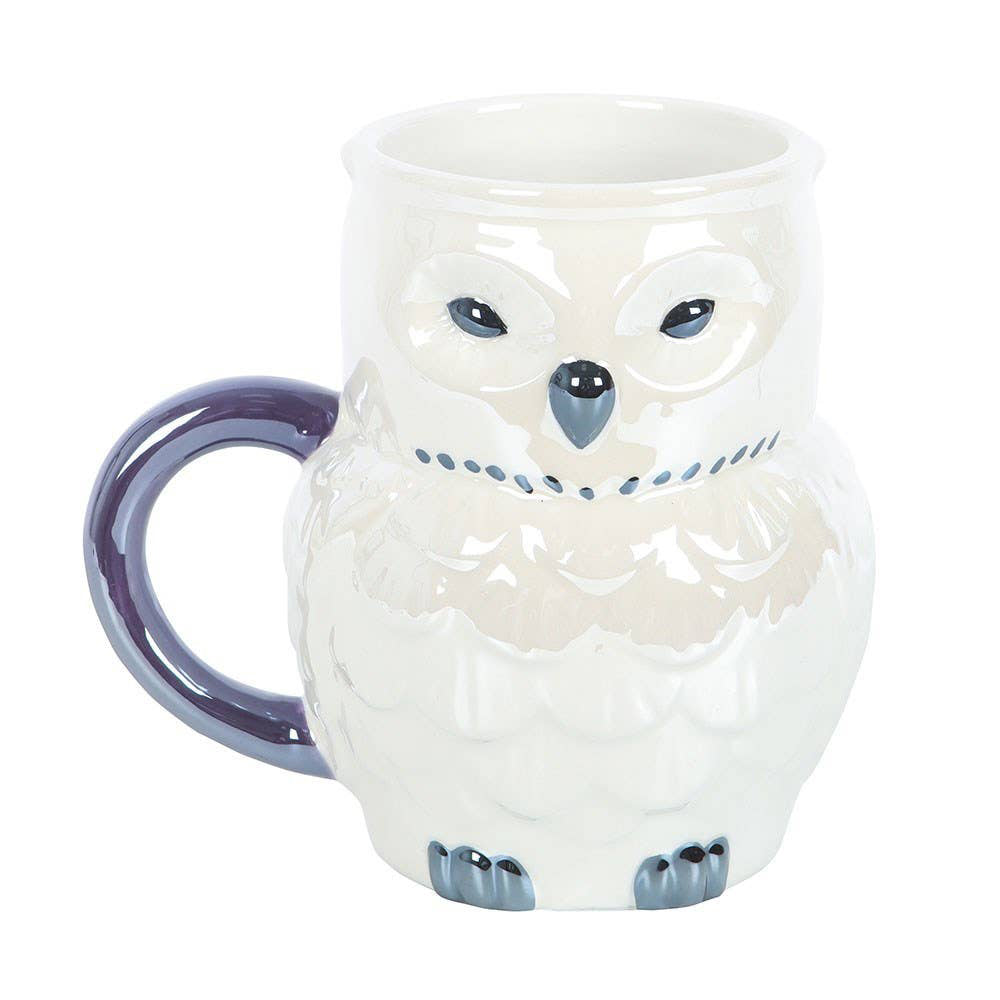 Owl Shaped Ceramic Iridescent Mug