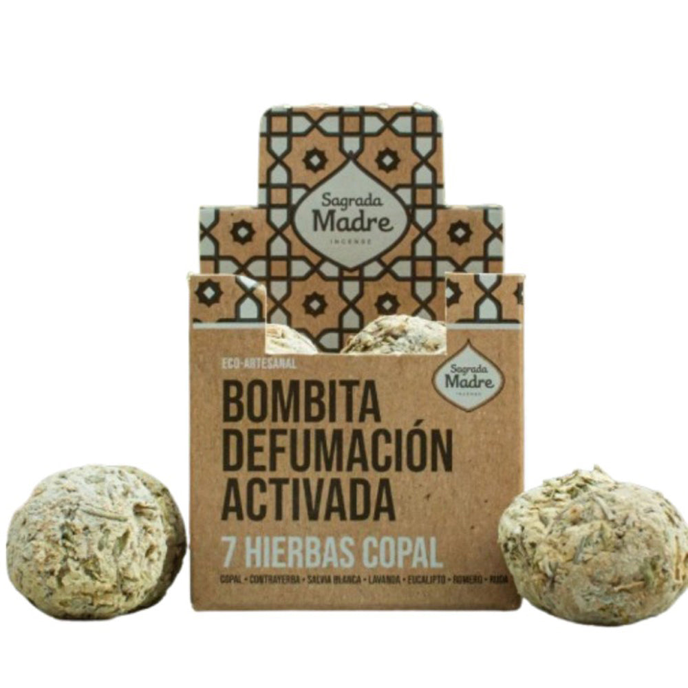 7 Herbs Copal 8pcs Smudge Incense Bomb