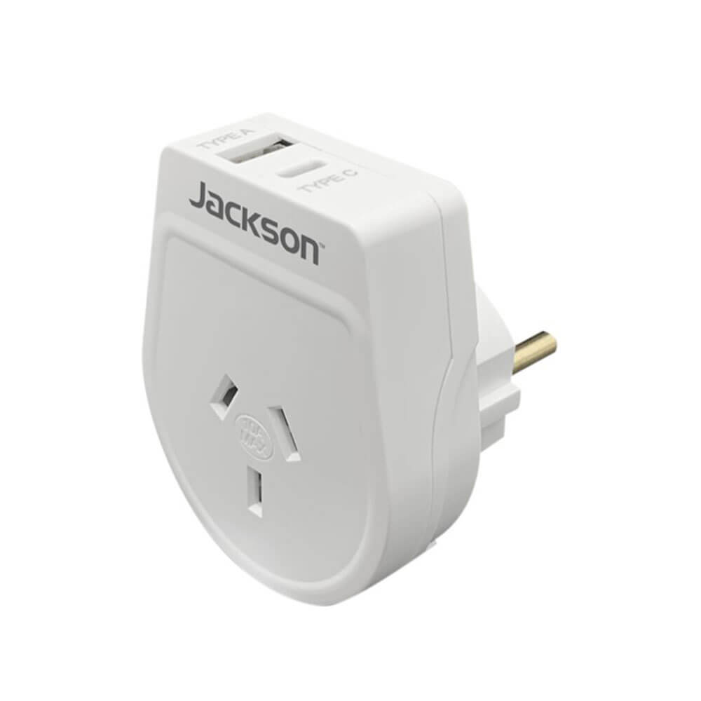 Jackson Industries Outbound USB-A&C Travel Adapter