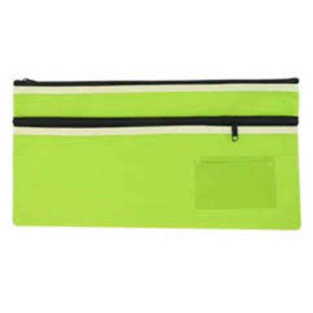 Osmer Jumbo Polyester 2-Zip Pencil Case (35x18 cm)