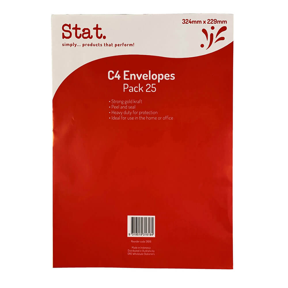 Stat Peal&Seal Envelope 25pk(クラフト)