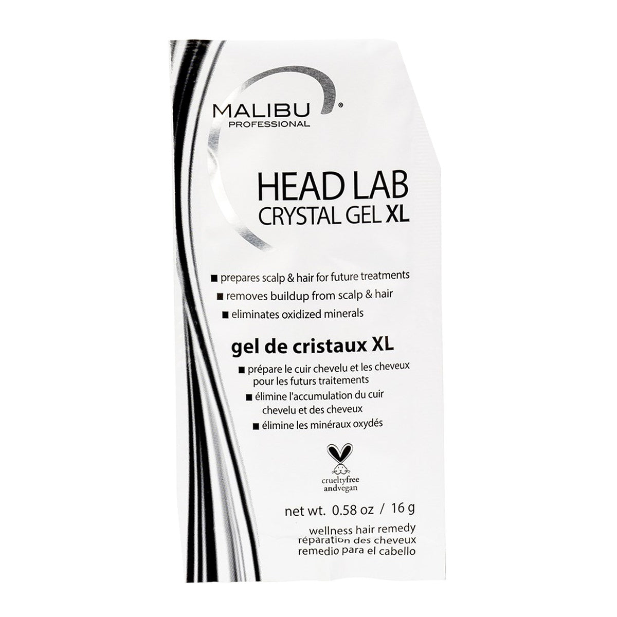 Malibu C Head Lab Crystal Gel XL Hair Treatment 6pc