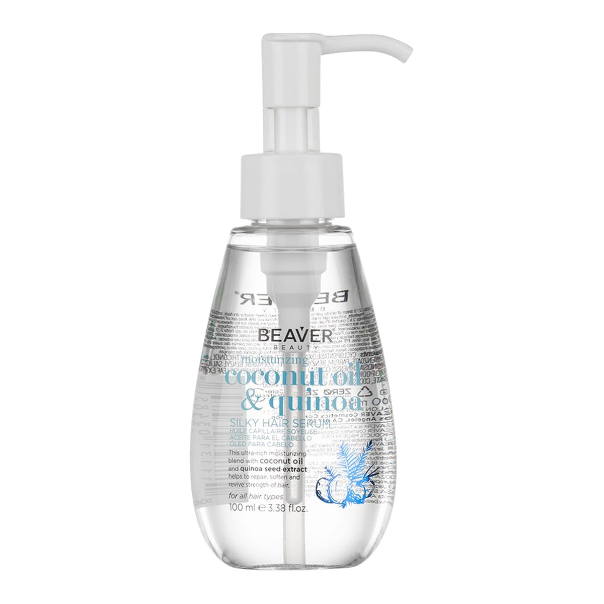 Beaver Coconut Oil and Quinoa Moisturising Hair Serum 100mL