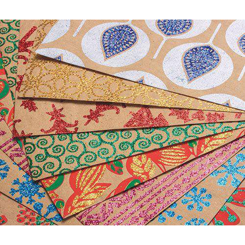 Glitter Christmas Paper 40pk