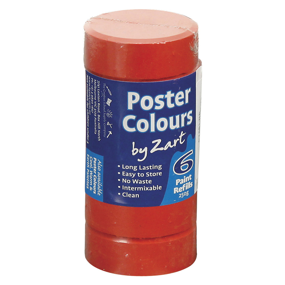 Zart Poster Colours Refill 6pk