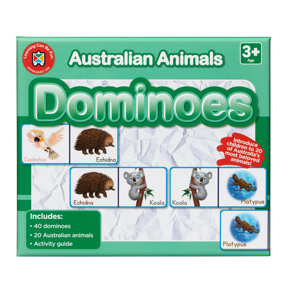 Australian Animal Dominoes Educational Game