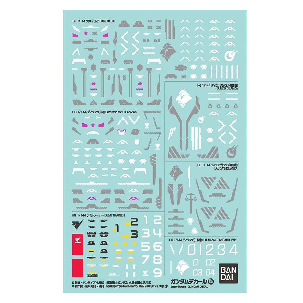 Mobil drakt Gundam heks fra Mercury Multiusedecal
