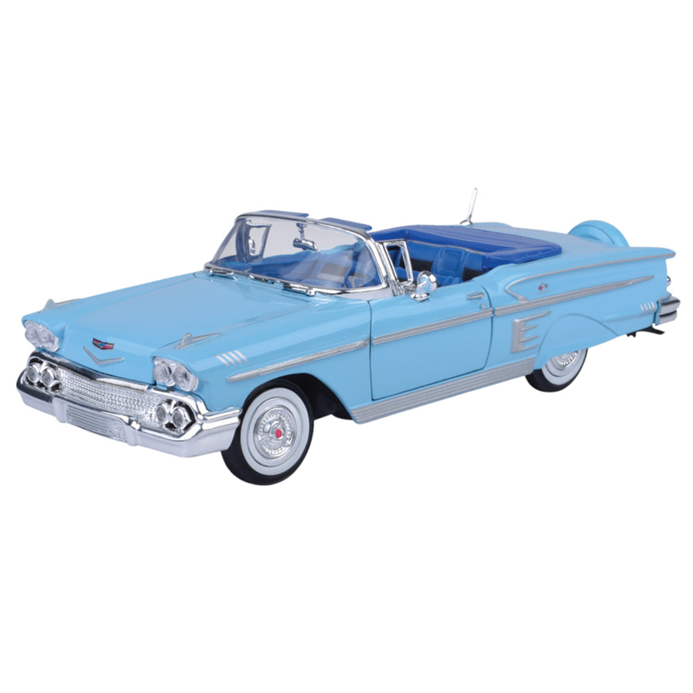 Timeless Legends 1958 Chevy Impala [Blue] 1:24 Diecast