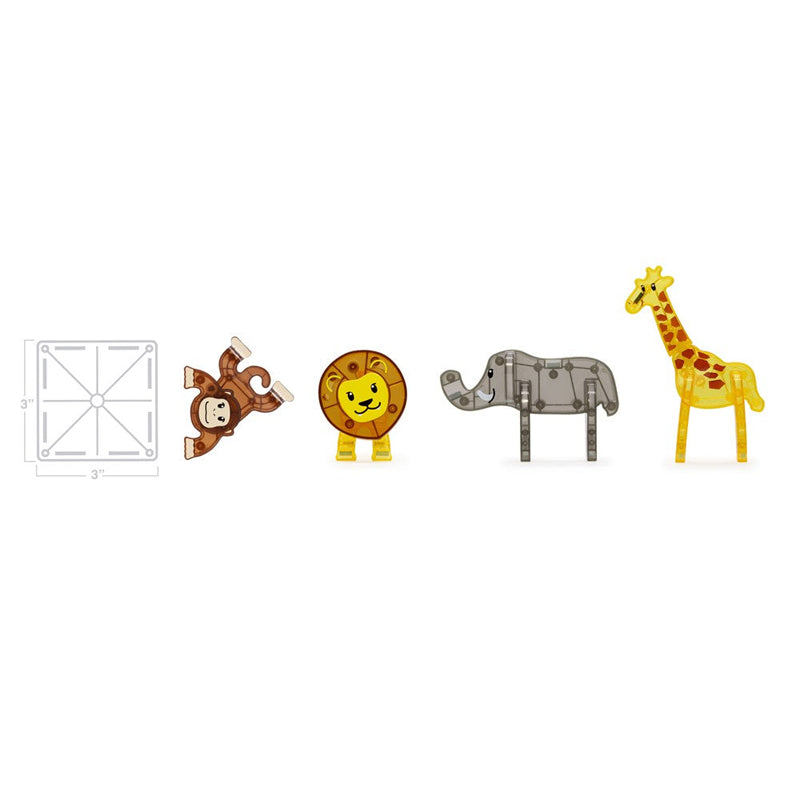 MAGNA-TILES Safari Animals 25-Piece Set