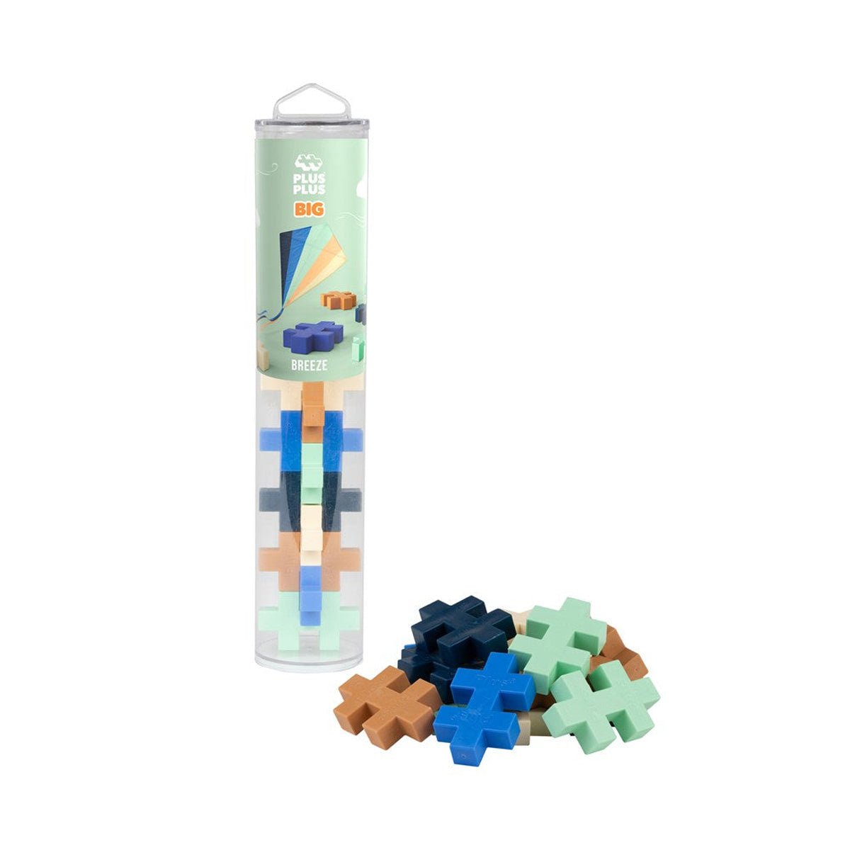 Plus-Plus BIG Breeze Building Blocks Tube 15pcs