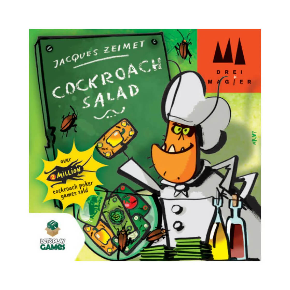 Ensalada de cucarachas (kaker laken salat) juego de mesa