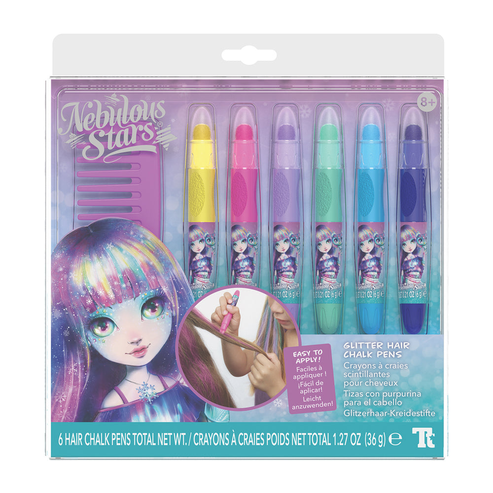 Nebulous Stars Glitter Hair Chalk Pens