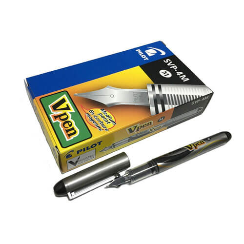 Pilot VPen Disposable Fountain Pen (Box of 12)